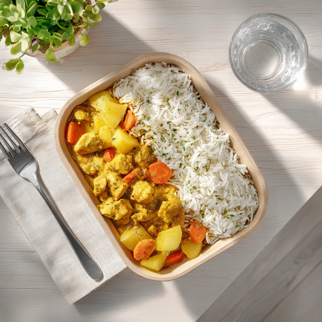 Colombo de poulet et riz créole