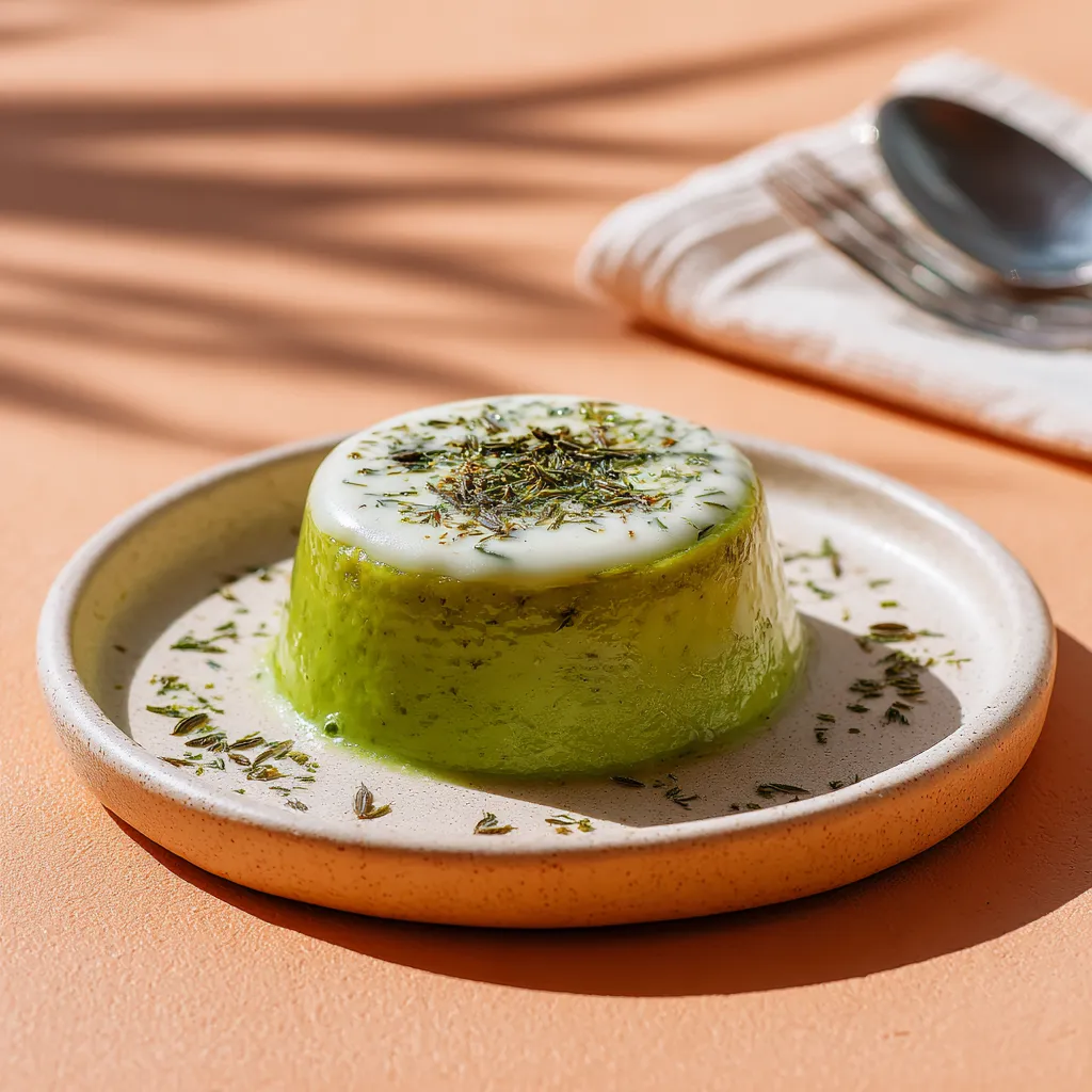 Flan de brocolis crème légère à la provençale