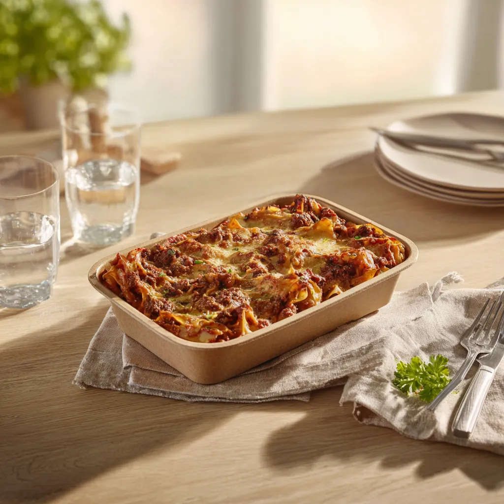 Lasagnes à l'Italienne (Boeuf, champignons, parmesan)