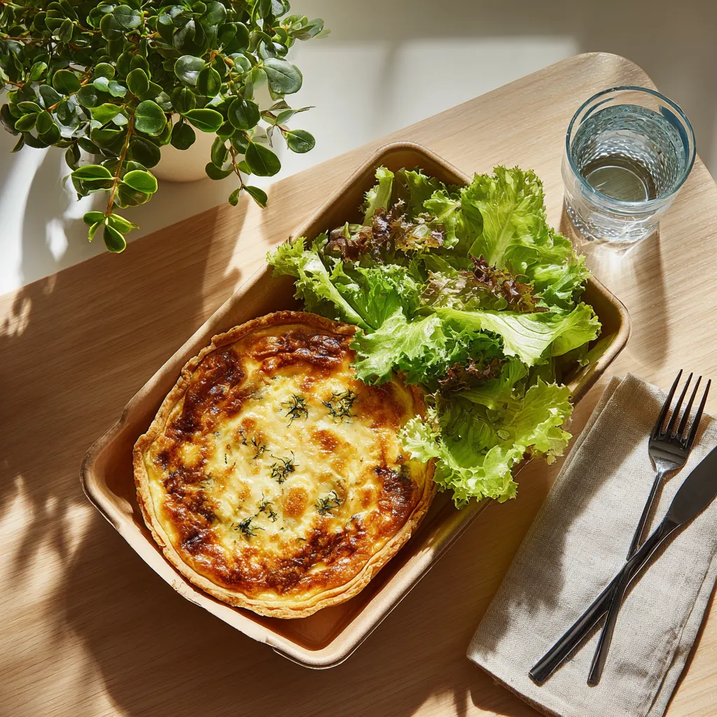 Quiche poireaux et emmental