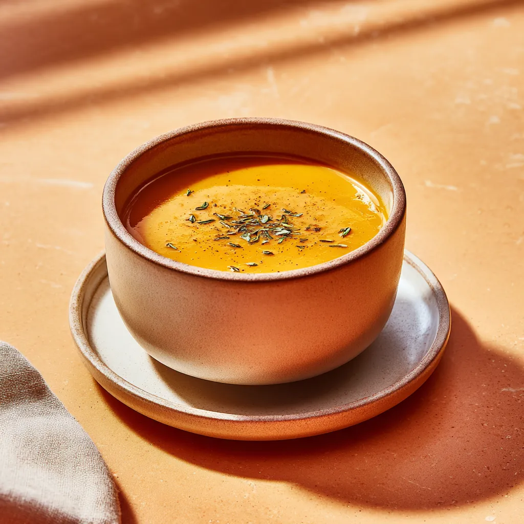 [4361] Velouté de potimarron et chataignes